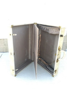 Vintage Cream Suitcase - Large